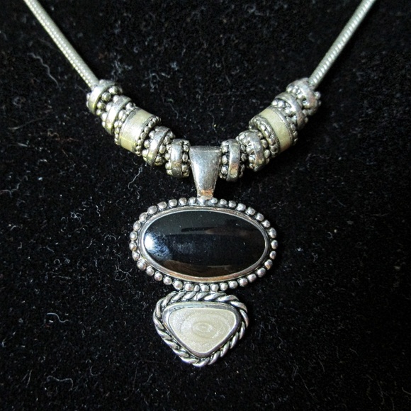 Kc signed silver necklace - Picture 2 of 3